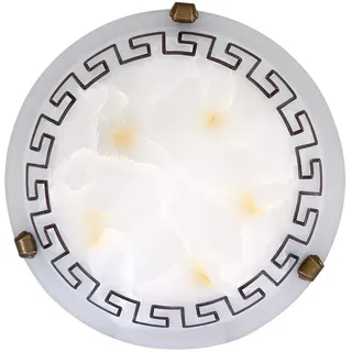 Edle Deckenleuchte im Mediterranen Stil E27 Fassung griechisch rustikal Handbemalung Deckenlampe oder Wandleuchte