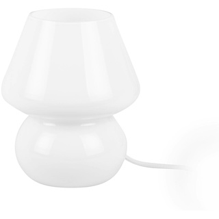 Leitmotiv Tischlampe Glass Vintage - Weiß - Ø16cm