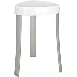 Wenko Badhocker Corrente Duschhocker Aluminium/Kunststoff weiß
