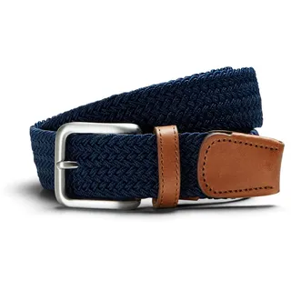 JACK & JONES Gürtel Woven Belt Materialmix 80 cm Beige