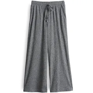 OPUS Damen Stoffhose | Culotte MILENI Crinkle Two-Tone Wide mit Komfortbund Coal Blue, 38 - 38W