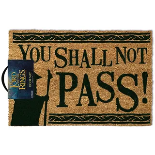 Fußmatte Fußmatte Kokos - Türmatte Kokos - Herr der Ringe You Shall Not Pass