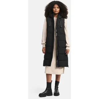 Steppweste MARIKOO "Narikaa", Damen, Gr. M, schwarz, Obermaterial: 100% Polyester. Innenseite: 100% Polyester, Westen Steppweste, mit weichem Teddyfell