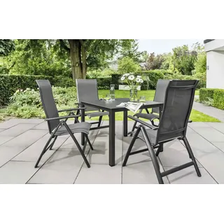 Kettler Cubic/Legato Curve Gartenmöbel-Set 6tlg. - Anthrazit