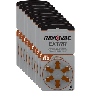 Rayovac Extra Advanced Hörgerätebatterien mit Active-Core-Technologie 312, 6st.