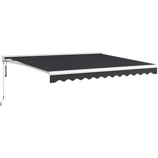 Outsunny Gelenkarmmarkise 4 x 3 m grau