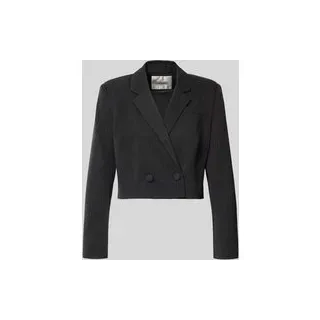 Cropped Blazer mit Reverskragen Modell 'Reece', Black, 38