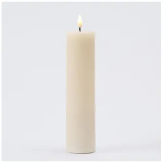 Deluxe Homeart LED Stumpenkerze 5 x 20 cm creme