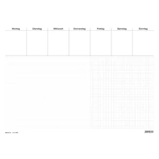 RNK RNK-Verlag Schreibtischunterlage Office weiß Papier 60,0 x 42,0 cm, 30 Blatt