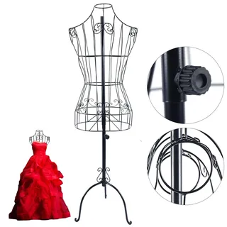 Metall Schneiderpuppe verstellbar höhen(140-170cm) Schneiderpuppe weiblich, Schaufensterpuppe weiblich - als Dekobüste oder Kleiderständer zu verwenden