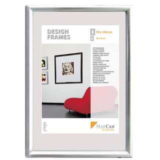 Kunststoff Bilderrahmen Design Frames silber, 50 x 60 cm