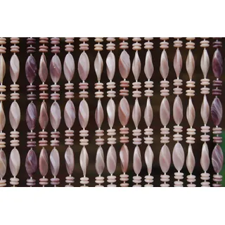 Türvorhang La Tenda GENOA 1 Perlenvorhang braun, La Tenda, Hakenaufhängung, halbtransparent, 90 x 210 cm, Perlen - Länge und Breite individuell kürzbar braun 90 cm x 210 cm