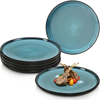 sänger Vigo Speiseteller 6er Set Blau/Schwarz
