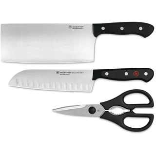 Wusthof Gourmet Messerset (chinesische Santoku-Kochschere) (Set 3)