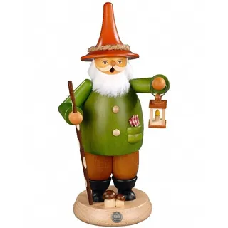 Räuchermann Wichtel mit Laterne, 25 cm hoch, original Erzgebirge .. MU 16605 NEU