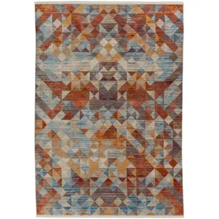 Schöner Wohnen Mystik 211 Webteppich 200 x 285 cm Orange/Rot/Türkis