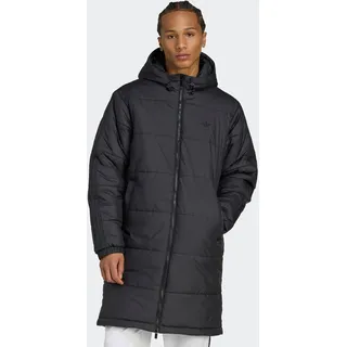 Steppmantel ADIDAS ORIGINALS "ADICOLOR LONG", Herren, Gr. 3XL, schwarz, schwarz, schwarz, schwarz, Obermaterial: 100% Polyester, Mäntel Steppmantel
