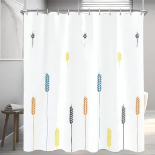 Duschvorhang Polyester Waschbar Bunte Weizenohren 300 x 200 cm