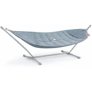 Fatboy Headdemock Superb Deluxe mit Kissen Steel Blue Gestell Grau