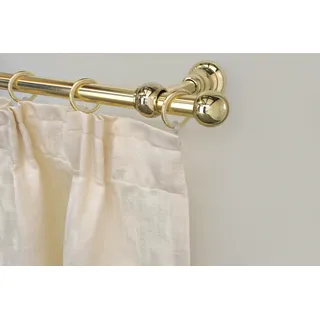 GARESA Vorhangstange Kugel kurz 1-läufig Ø 20 mm 130 cm Gold