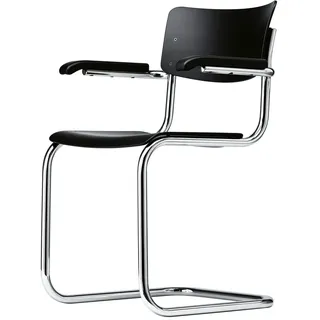 Thonet Armlehnstuhl S 43 F Buche schwarz gebeizt
