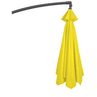 GZDXBF Ø 200cm 270cm 300cm Sonnenschirm Ersatzbezug 8 Streben/6 Streben, Uv-Schutz Ampelschirm Bezug Ersatzbespannung, Ersatzdach Für Terrassenschirm(Color:Yellow,Size:6 ribs-3m(9.8ft))