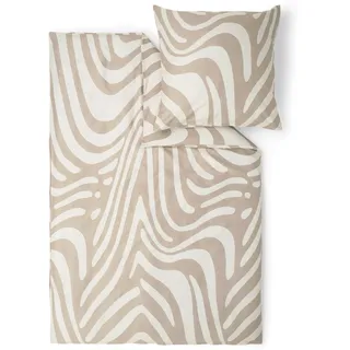 s.Oliver Mako-Satin Beige 155 x 220 cm + 80 x 80 cm