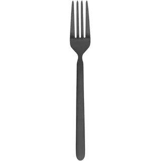 blomus Gabel Stella, Tafelgabel, Speisegabel, Besteck, Edelstahl matt, Black, 20 cm, 64198