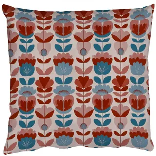 MuchoWow Dekokissen Vintage - Motiv - Farbenfroh, Zierkissen mit Füllung für Wohnzimmer, Sofakissen, 40x40 cm Quadratisch | 40 cm x 15 cm x 40 cm