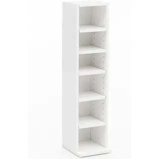 Wohnling Bücherregal 21 x 91 x 25,5 cm Weiß
