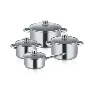 Berndes New Roma Topf-Set 4-tlg. 3 x Kochtopf + Stielkasserolle