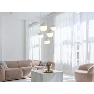 GLOBO Pendelleuchte 1-flg. E27 120 cm rund weiß matt
