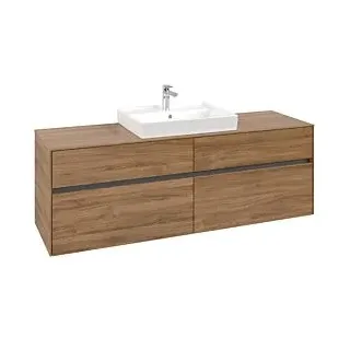 Waschbeckenunterschrank 160 x 55 cm Kansas Oak
