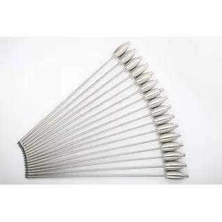 point-garden 16 x Fackel Gartenfackel Edelstahl 115 cm