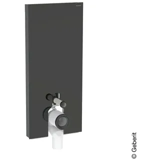 Geberit Monolith Plus Sanitärmodul Fr. Gl. sw, S. Alu SW-chrom