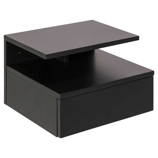 AC Design Furniture Fia Nachttisch mit 1 Schublade in Dunkelgrau, 1 Stück, Wandschrank im Minimalistischen Stil, Kleiner Nachtschrank für die Wandmontage, B: 35 x H: 22,5 x T: 32 cm