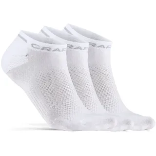 Craft Core Dry Shaftless Socken 3 Paar Weiß 37-39