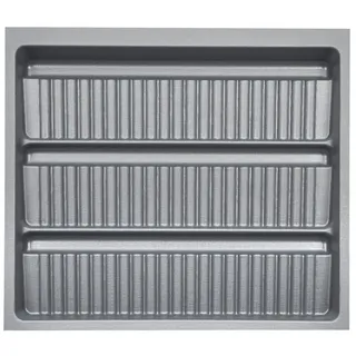 SOTech Orga-Box 2 50,9 cm x 5,05 cm x 46,1 cm 1-tlg. Silbergrau