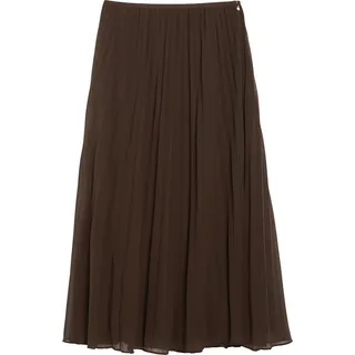 s.Oliver Midirock Plissiert Chiffon-Rock Braun 44