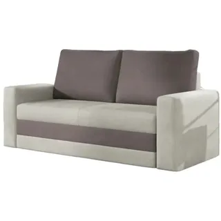 MOEBLO Schlafsofa IVO, Sofa Couch für Wohnzimmer Federkern Sofagarnitur Polstersofa Kindersofa Jugendsofa - 160x90x90 cm, mit Schlaffunktion und Bettkasten grau