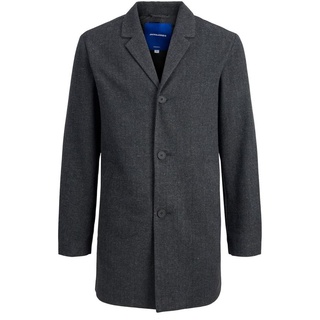 Jack & Jones Mantel Jacke JORTOBY Coat Jacke Wollmantel Grau, Farbe:Dark Grey / Grau, Größe:M