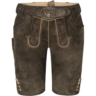 Spieth & Wensky Trachtenhose Lederhose Everest, Länge: 45cm braun 54