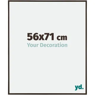 Your Decoration - Bilderrahmen 56x71 cm - Antrazit - Bilderrahmen aus Kunststoff mit Acrylglas - Antireflex - 56x71 Rahmen - Evry