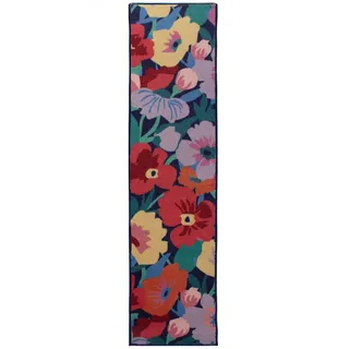 KADIMA DESIGN Dahlia Wollteppich 80 x 300 cm Bunt