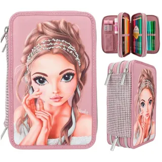 DEPESCHE 3-Fach Federtasche Glitter Queen