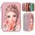 3-Fach Federtasche Glitter Queen