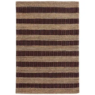 House Doctor - Block Teppich, 130 x 85 cm, natur / braun