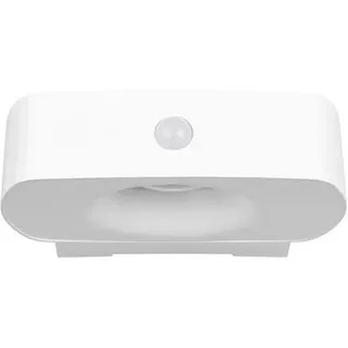 AUßENWANDLEUCHTE Bilbao, Weiß, Kunststoff, 6x15.5x21.5 cm, aufladbar über Usb, Dämmerungssensor, mit Schalter, Lampen & Leuchten, Außenbeleuchtung, Außenleuchten