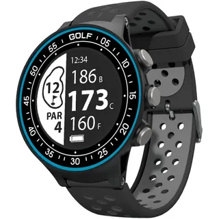 RocketGolf Golfuhr Par.4 (3. Gen) Golf-GPS-Uhr (Einfach & Schlicht, 40.000+ Golfplätze, Schrittzähler, gratis Updates) schwarz