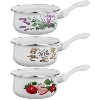 Emaillierte Pfanne Simple Decor 14 Cm 1 L Mischung